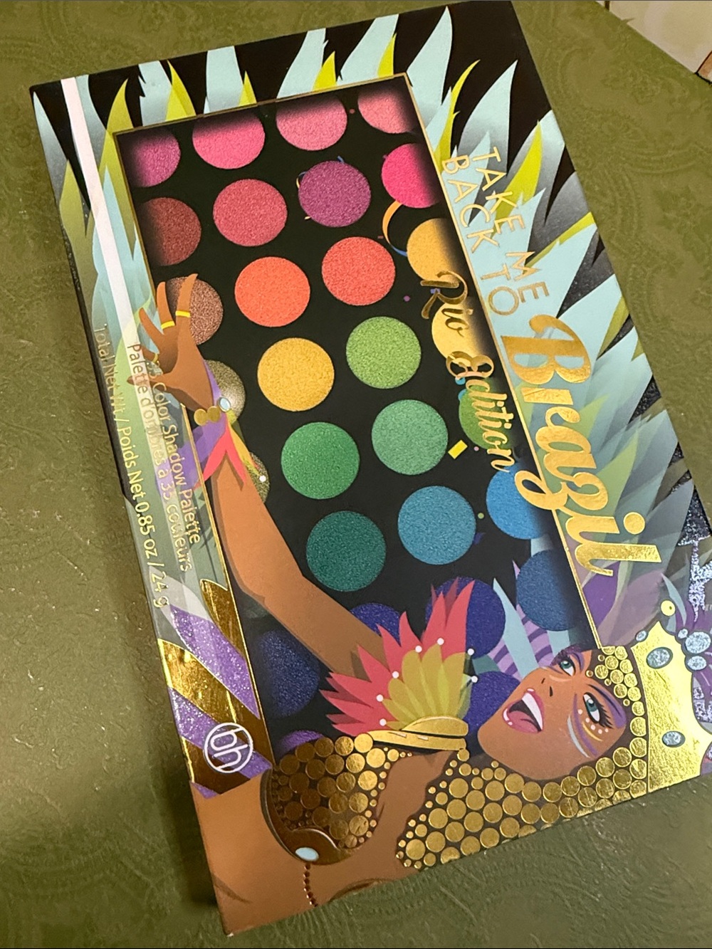 S Vibrant Multicolor Eyeshadow Palette - Rio Edition